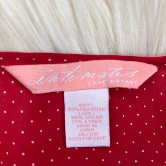 Lane Bryant Intimates red/white polka dot Vintage nightgown sz 18/20 - Picture 3 of 6
